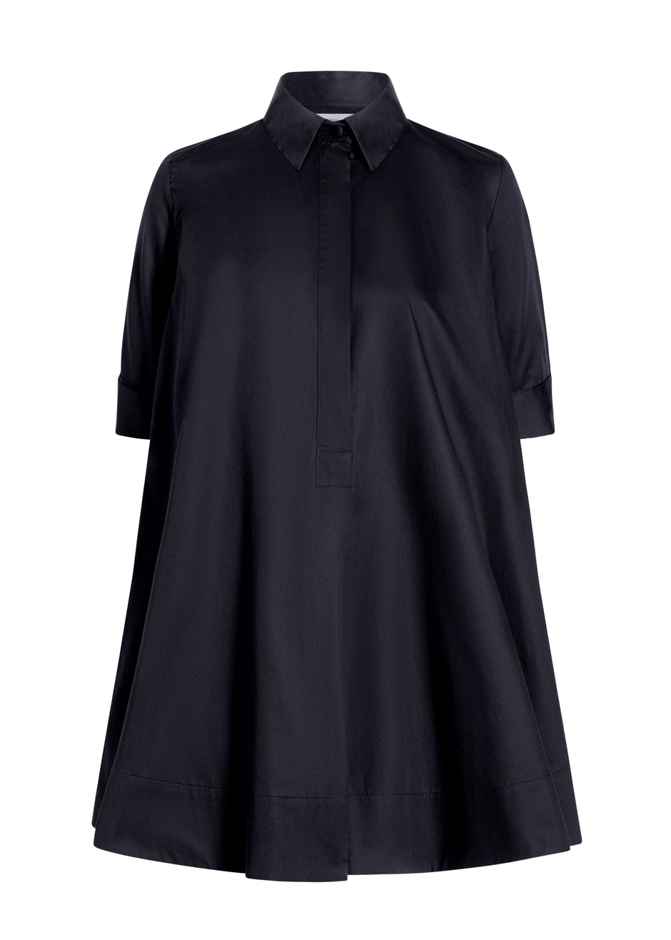 adam lippes shirt dress Poplin Belted Shirt Dress