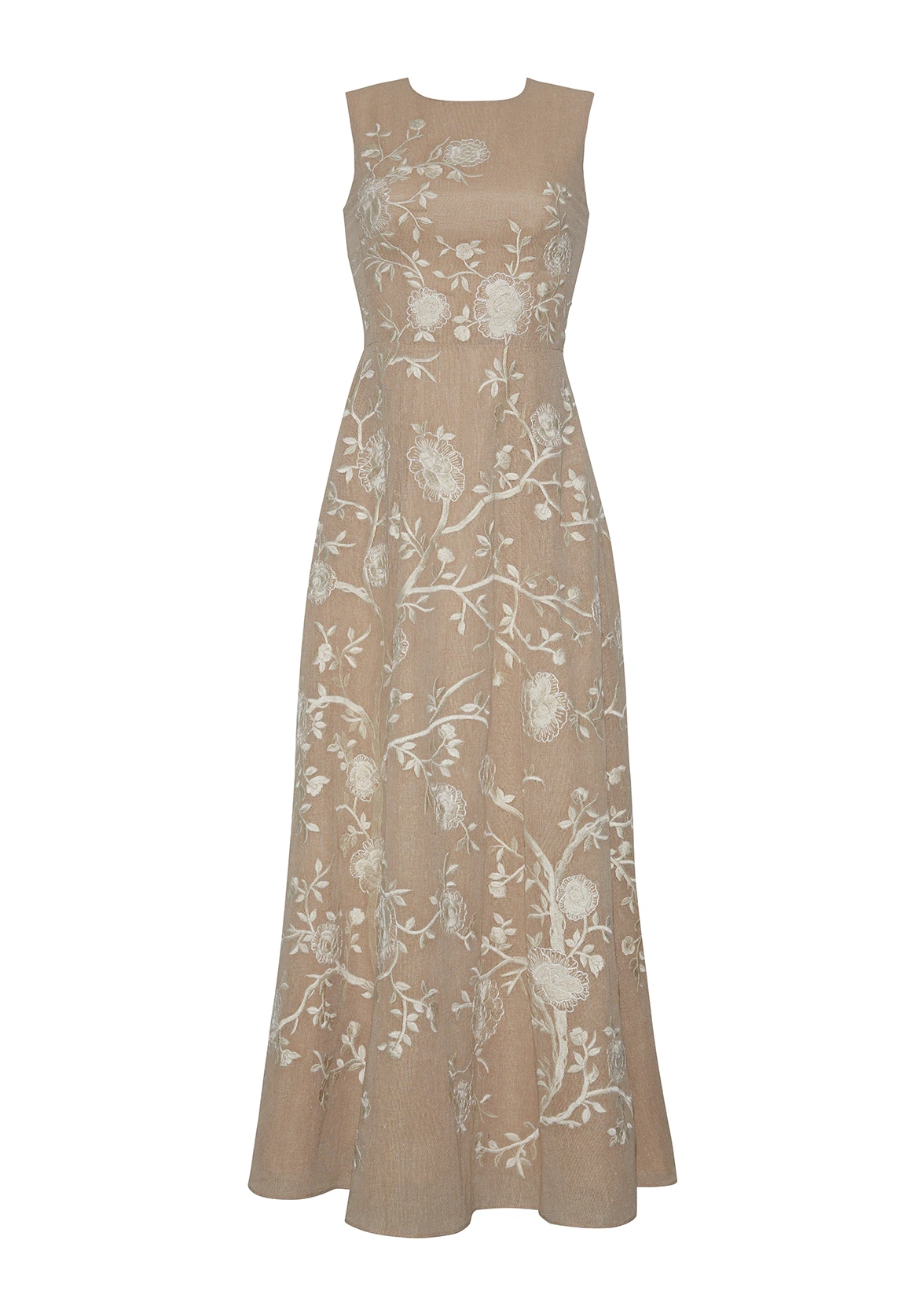 EMBROIDERED ELOISE DRESS IN COTTON BURLAP – Adam Lippes