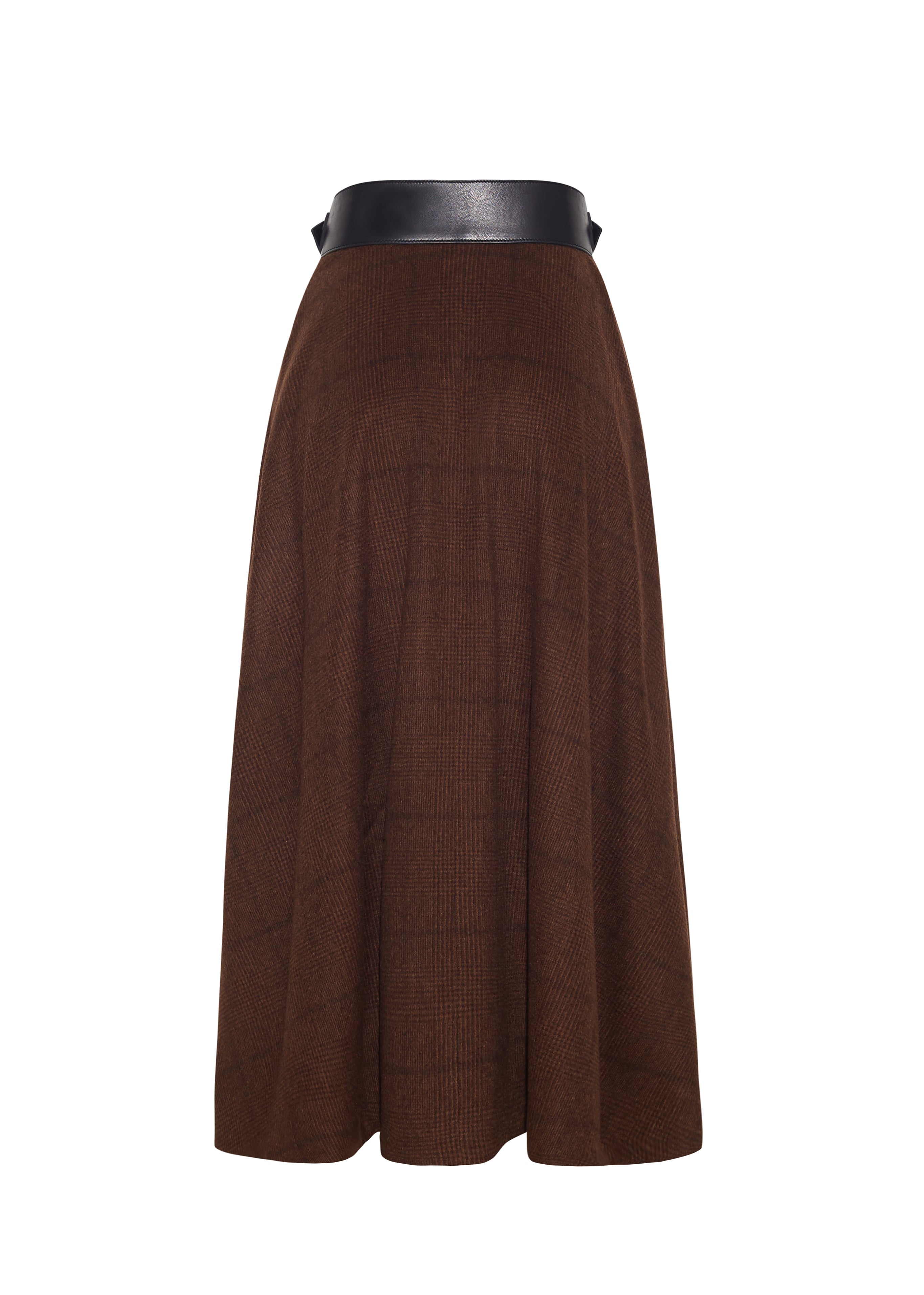 希少✨美品【エルメス】カシミヤウールツイードラップスカート シルク ブラウン34 caspian skirt– Adam Lippes
