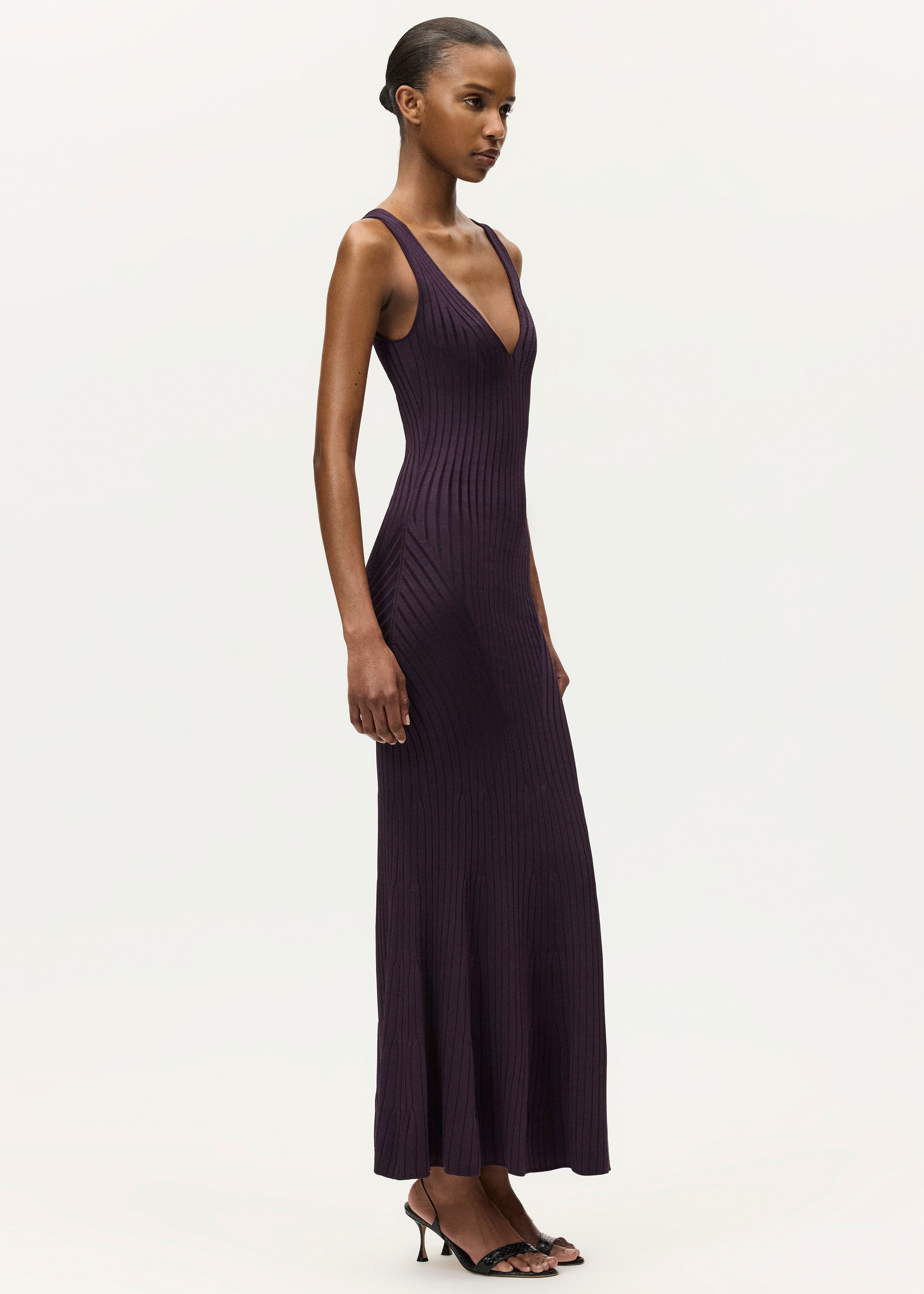 Twyla Dress, In Aubergine, Size S, Adam Lippes Resort 2026 Twyla Dress, In Aubergine, Size S, Adam Lippes Resort 2026