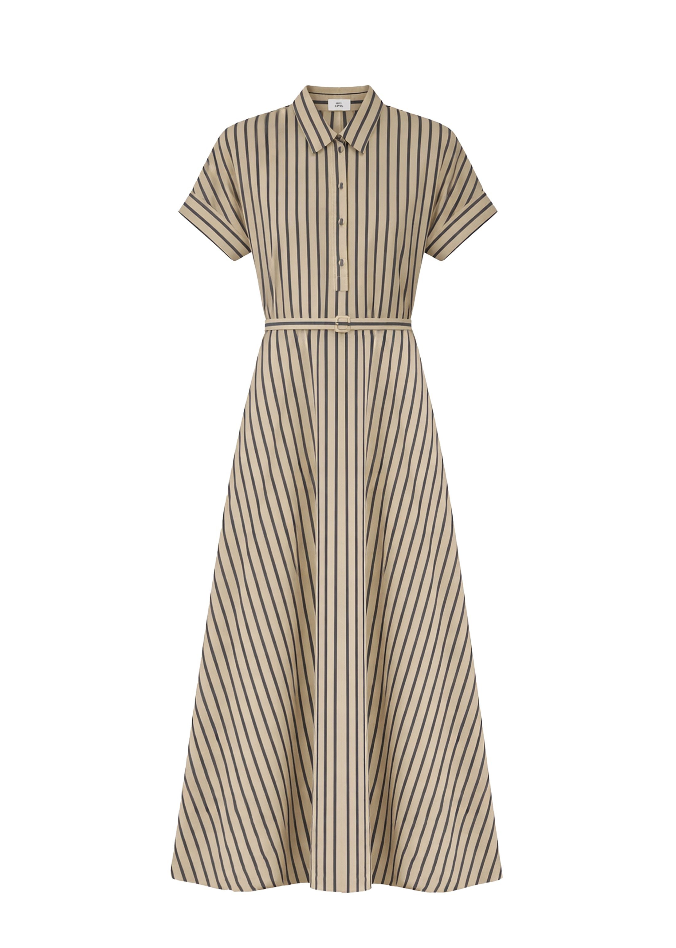Sadie Dress, In Khaki/Navy, Size 4, Adam Lippes Resort 2026