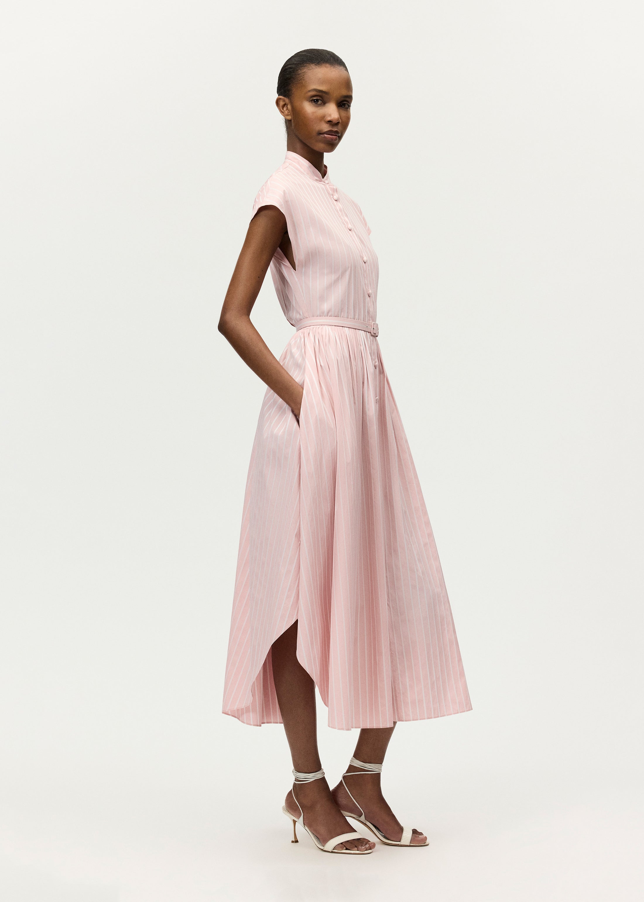 adam lippes pink dress Genevieve dress Pink/White / 2