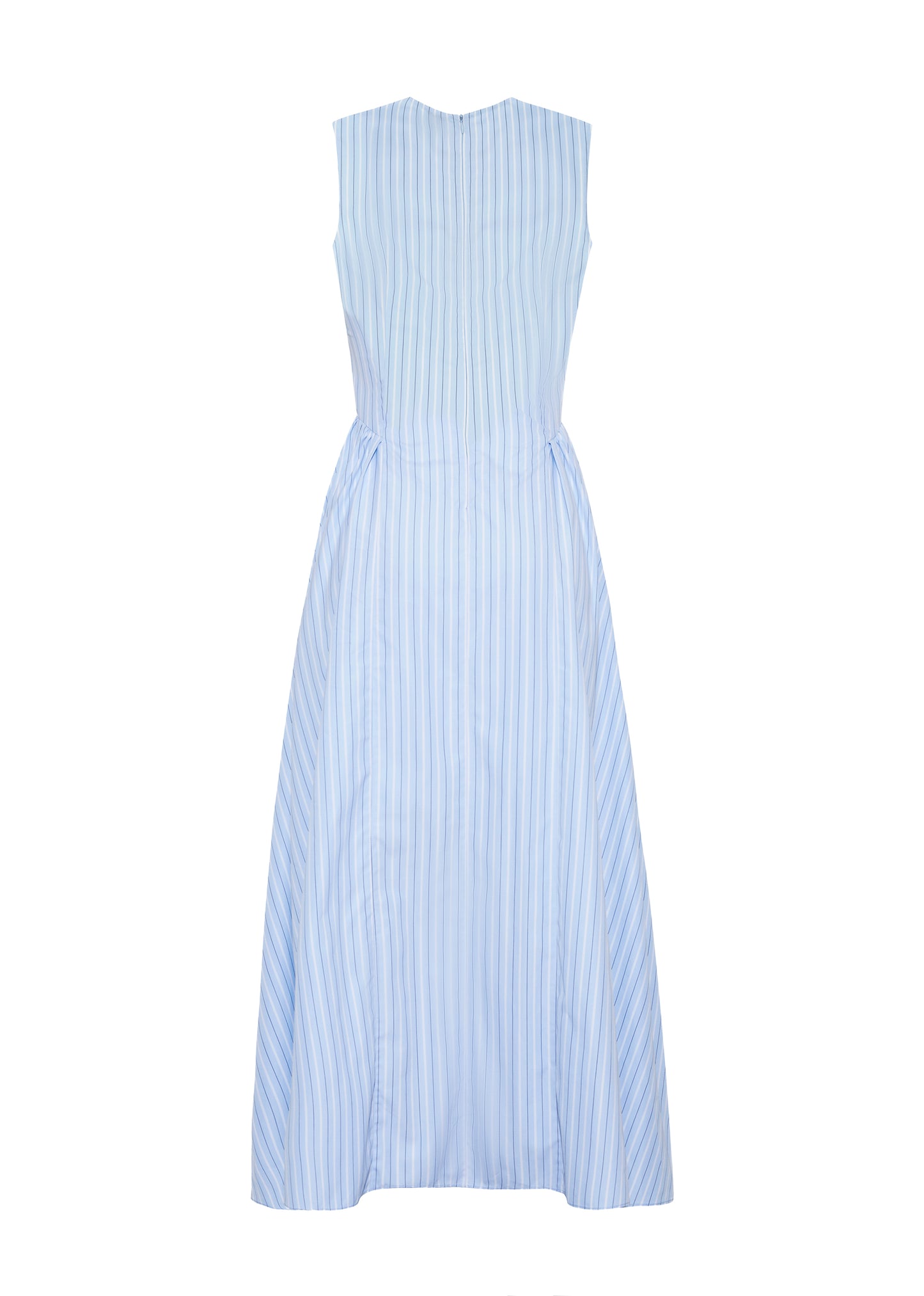 blue and white cotton dresses 100% Cotton Royal Blue Floral Maxi Dress - All Dresses