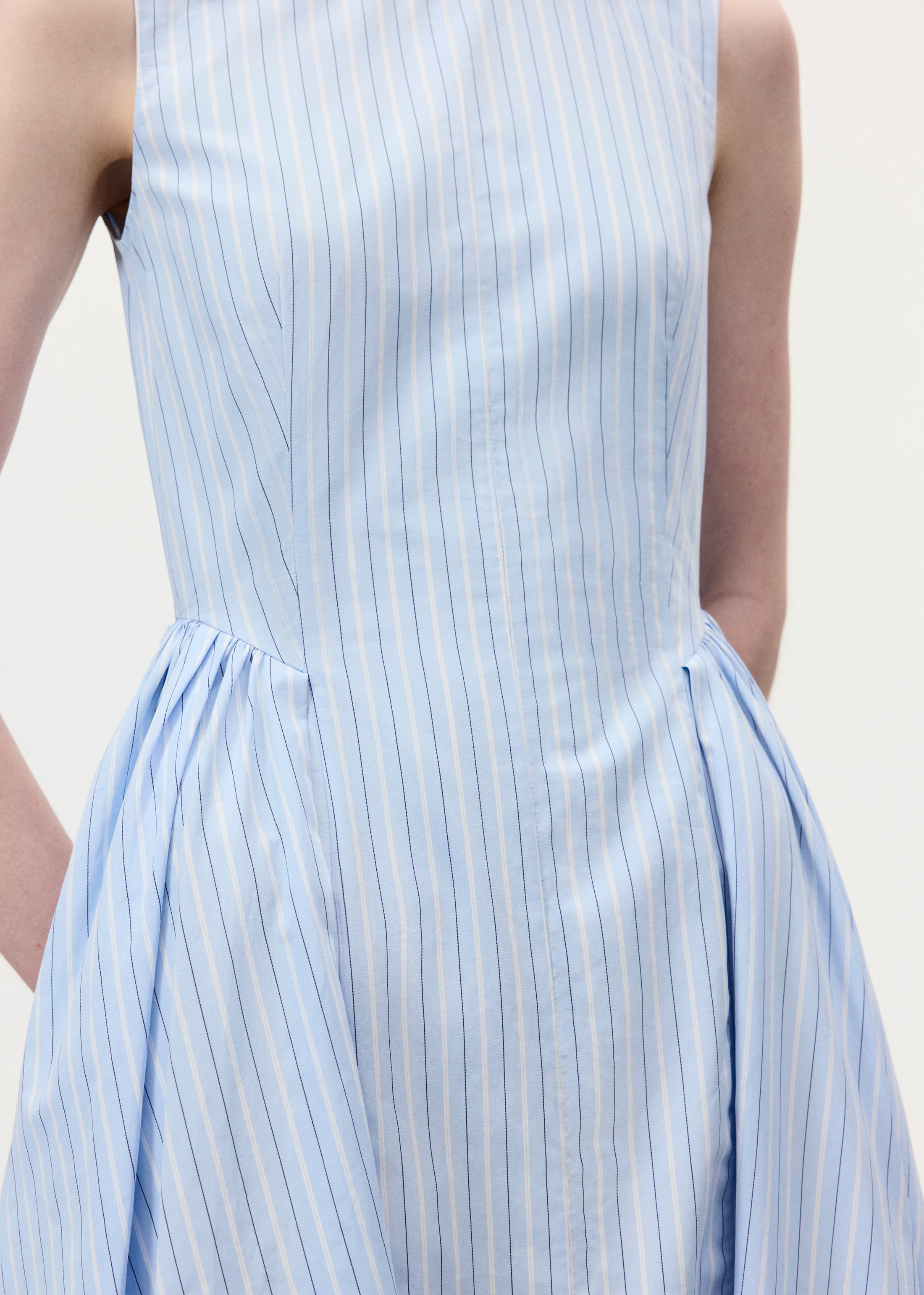 adam lippes shirt dress Striped Midi Shirt Dress
