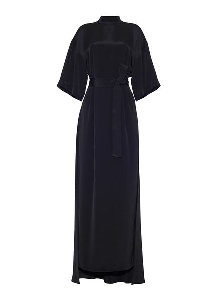 CAPE BACK GOWN IN SILK CREPE – Adam Lippes