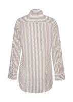 Ghost image of the back of the Shirt with Thin Bow in Stripe Shirting.