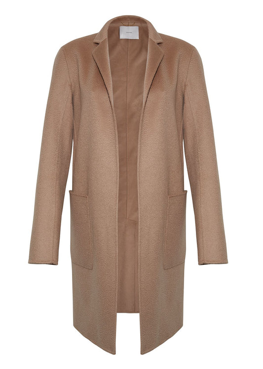 Ghost image of the Gina Coat in camel by Adam Lippes