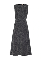 Ghost image of the front of the Eloise Dress in Corded Tweed.