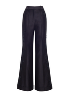 Ghost image of the front of the Embroidered Deeda Pant in Radzimir Wool.
