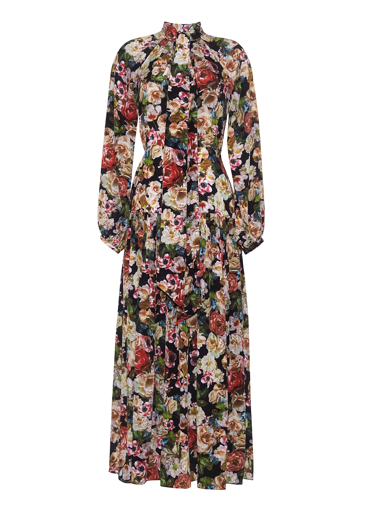 SIGRID DRESS IN PRINTED CREPE DE CHINE – Adam Lippes