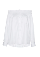 Ghost image of the front of the Visby Top in Cotton Poplin.