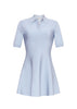 SHORT POLO DRESS IN COMPACT JACQUARD