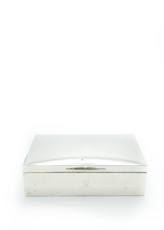 Beige MID 20TH C. ITALIAN STERLING SILVER BOXING SILVER BOX