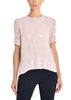 CROSS BACK T-SHIRT IN EMBROIDERED SEQUINS