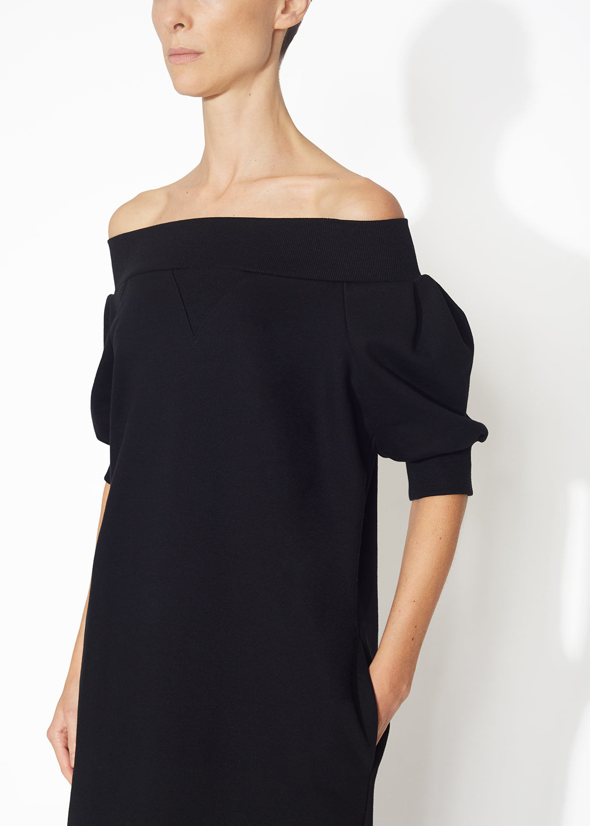 Tibi off clearance the shoulder dress